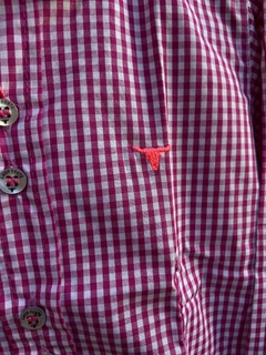 Camisa Infantil Laço Forte ML Xadrez Rosa Fúcsia /Branco 2025.2 na internet