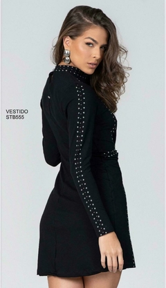 Vestido Stabulos Curto Preto ML STB555 - Barcelos Country