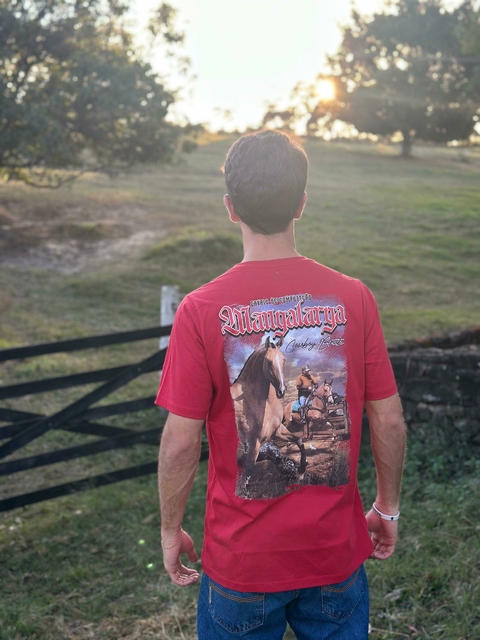 Camiseta Masculina Cowboy Bruto Mangalarga Marchador Vermelho CB568 - comprar online