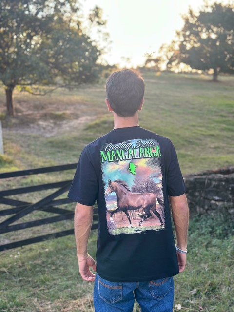 Camiseta Masculina Cowboy Bruto Mangalarga Marchador Preto CB547 - comprar online