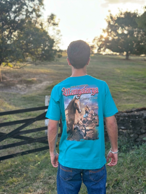 Camiseta Masculina Cowboy Bruto Mangalarga Marchador Azul CB563 - comprar online