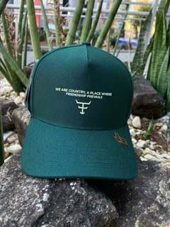 Boné Texas Farm Frase Verde Musgo BN966.1 - comprar online