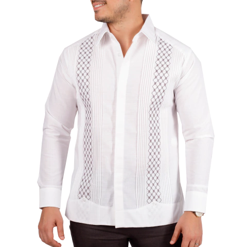 Guayabera Bordada Yucateca mod Dzitás
