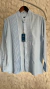 Camisa Guayabera Yucateca Lino Bordado Cuello Mao M Cuzama