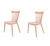 Conjunto 2 Cadeiras Windsor Pp Rosa