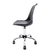 Cadeira Saarinen Pp Preto Office Cromada na internet