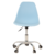 Cadeira Eames Pp Azul Office Cromada - comprar online