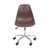 Cadeira Eames Pp Marrom Office Cromada - comprar online