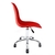Cadeira Eames Pp Vermelha Office Cromada na internet