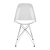 Cadeira Eames Policarbonato Transparente Eiffel Cromada na internet