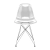 Cadeira Eames Policarbonato Transparente Eiffel Cromada - La Mobilia
