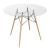 Conjunto Mesa de Vidro 90cm com 4 Cadeiras Eames Cinza Brasão na internet
