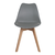 Conjunto 2 Cadeiras Saarinen Cinza Wood - loja online