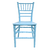 Conjunto Infantil Mesa 60cm Branca com 2 Cadeiras Tiffany Azul na internet