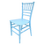 Conjunto Infantil Mesa 60cm Branca com 2 Cadeiras Tiffany Azul - loja online