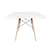 Mesa Eames Tampo Quadrado Mdf Branca 90x90cm - comprar online