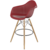 Banqueta Eames Com Braço Pp Vermelho Falu