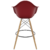Banqueta Eames Com Braço Pp Vermelho Falu - comprar online