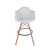 Conjunto 2 Banquetas Eames Com Braço Branca na internet