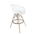 Imagem do Conjunto Mesa Bistrô Preta 60cm e 2 Banquetas Web Pp Branca