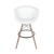 Conjunto Mesa Bistrô Preta 60cm e 2 Banquetas Web Pp Branca na internet