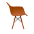 Conjunto 2 Cadeiras Eames Com Braço Terracota Pés Em Polipropileno - La Mobilia