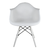 Conjunto 4 Cadeiras Eames Com Braço Branca Pés Em Polipropileno na internet