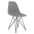 Cadeira Eames Pp Cinza Eiffel Base Preta