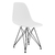 Conjunto 4 Cadeiras Eames Pp Branco Eiffel Base Preta - comprar online