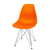 Conjunto 3 Cadeiras Eames Pp Laranja Eiffel Cromada - comprar online