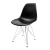 Conjunto 3 Cadeiras Eames Pp Preto Eiffel Cromada - comprar online