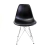 Conjunto 3 Cadeiras Eames Pp Preto Eiffel Cromada - loja online