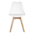 Cadeira Saarinen Pp Wood Branca - La Mobilia