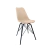 Conjunto 2 Cadeiras Saarinen Nude Tower Preto - comprar online