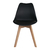 Conjunto 6 Cadeiras Saarinen Preta Wood na internet