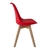 Conjunto 4 Cadeiras Saarinen Pp Vermelho Wood na internet