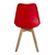 Conjunto 4 Cadeiras Saarinen Pp Vermelho Wood - La Mobilia