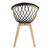 Conjunto 6 Cadeiras Web Cinza Wood - loja online