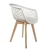 Conjunto 8 Cadeiras Web Branca Wood - comprar online