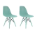 Conjunto 2 Cadeiras Eames Pp Sorbet Pés Em Polipropileno