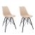 Conjunto 2 Cadeiras Saarinen Nude Tower Preto