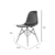 Conjunto Mesa Eames Preta 70cm E 4 Cadeiras Eames Pp Preta - La Mobilia