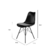 Conjunto Mesa Wing 1.50cm e 6 Cadeiras Saarinen Branca Tower Preto