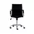 Cadeira Esteirinha Diretor Preto Office Cromada - comprar online