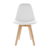 Conjunto 4 Cadeiras Eames Wood Branco - La Mobilia
