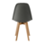 Conjunto 4 Cadeiras Eames Wood Cinza Brasão - loja online