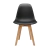 Conjunto 4 Cadeiras Eames Wood Preto - La Mobilia