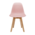Conjunto 4 Cadeiras Eames Wood Rosa - La Mobilia