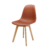 Conjunto 4 Cadeiras Eames Wood Terracota na internet