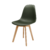 Cadeira Eames Wood Verde Militar